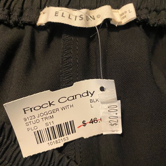 Black rhinestone joggers - Picture 3 of 4